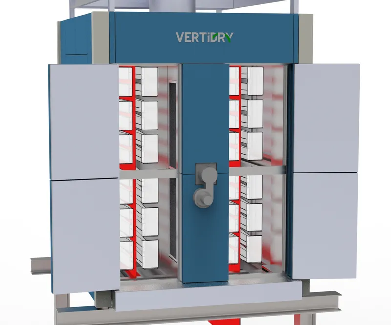 VertiDry fully contactless and energy optimised convection dryer.