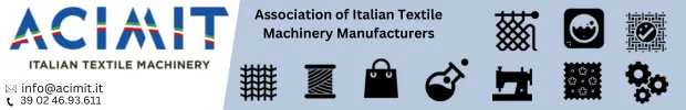 ACIMIT (the Association of Italian Textile Machinery Manufacturers) banner